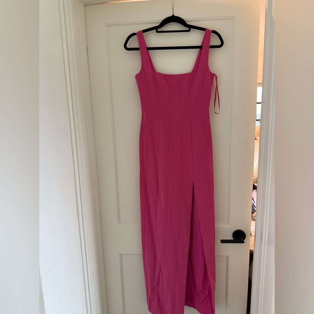 STAUD Portrait Pink Dress